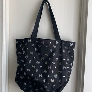 NWOT PINK Victoria Secret Large Logo Tote